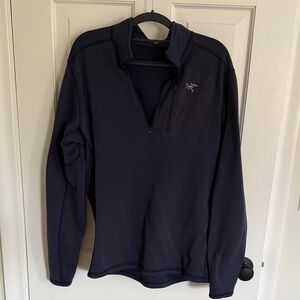 Arc'teryx Navy RHO Heavyweight qzip